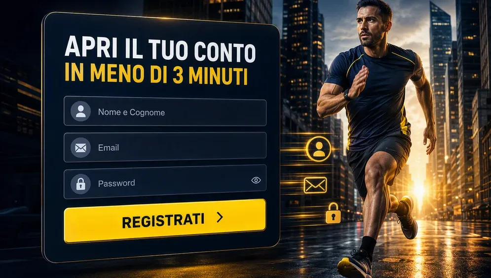 Modulo di registrazione con campi email e password