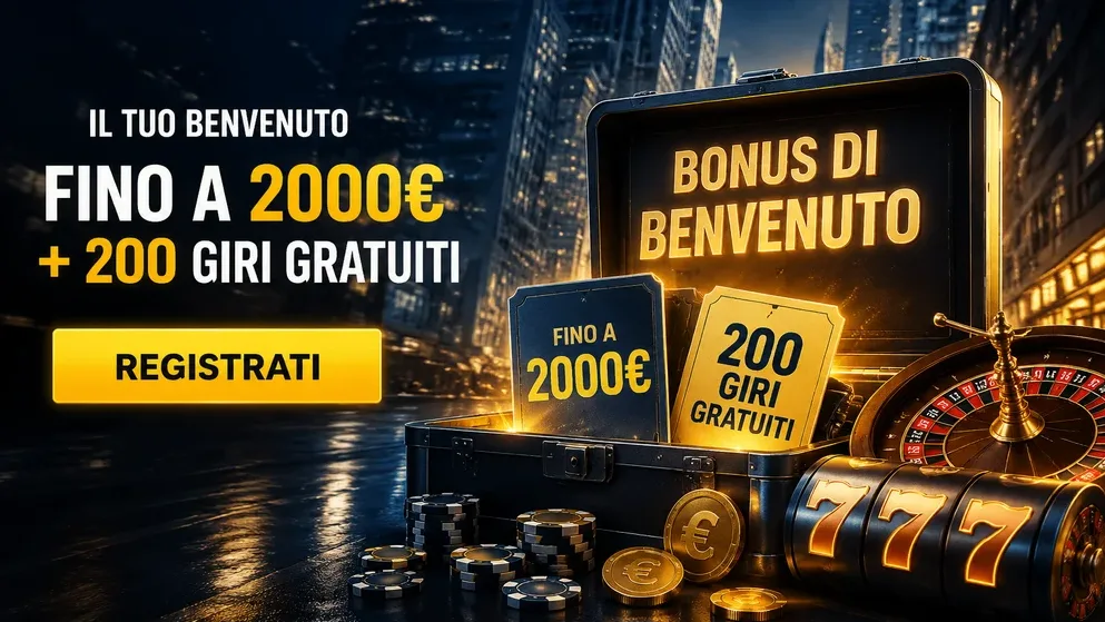 Tavolo bonus benvenuto con euro e giri gratuiti